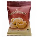GREENFOREST ROASTED & SALTED CASHEWNUTS 12X100G - Bulkbox Wholesale
