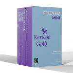 KERICHO GOLD ATTITUDE TEA GREEN TEA MINT ENVELOPE TEA BAGS 6X  25'S - Bulkbox Wholesale
