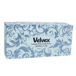 VELVEX WHITE PLAIN PREMIUM FACIAL TISSUE 12X140 SHEETS - Bulkbox Wholesale