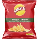 KRACKLES POTATO CRISPS TANGY TOMATO 12X125G - Bulkbox Wholesale
