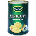 DOMEE APRICOT HALVES IN SYRUP 12X425G - Bulkbox Wholesale