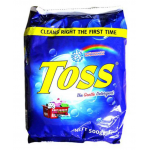 TOSS BLUE DETERGENT POWDER SACHET 6X500G - Bulkbox Wholesale