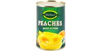 DOMEE PEACH HALVES SYRUP 12X425G - Bulkbox Wholesale