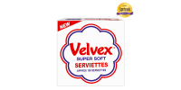 VELVEX WHITE PLAIN SERVIETTES 12X100 SHEETS - Bulkbox Wholesale