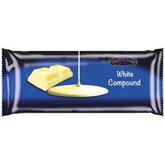 DAIRYLAND WHITE COMPOUND CHOCOLATE CATERING PACK 2X2.5KG - Bulkbox Wholesale