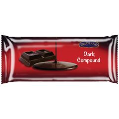 DAIRYLAND DARK COMPOUND CHOCOLATE CATERING PACK 2X2.5KG - Bulkbox Wholesale