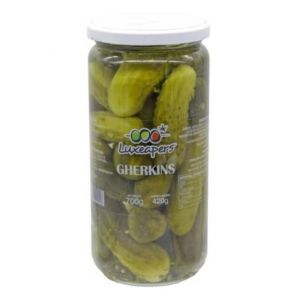LUXEAPERS GHERKINS IN VINEGAR 3X700G - Bulkbox Wholesale