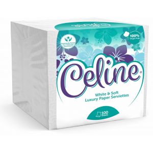 CELINE PREMIUM SERVIETTES SINGLE PACK 9X100 SHEETS - Bulkbox Wholesale
