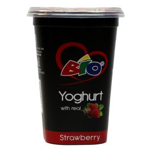 BIO YOGHURT STRAWBERRY 1X450ML - Bulkbox Wholesale