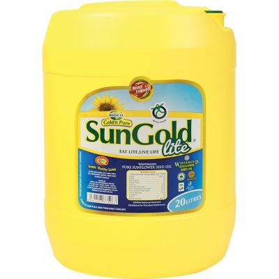 SUN GOLD SUNFLOWER OIL JERRYCAN 1X18KG - Bulkbox Wholesale