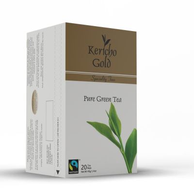 KERICHO GOLD SPECIALITY INFUSIONS GREEN TEA ENVELOPE TEA BAGS 6X  20'S - Bulkbox Wholesale