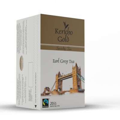 KERICHO GOLD SPECIALITY INFUSIONS EARL GREY ENVELOPE TEA BAGS 6X  20'S - Bulkbox Wholesale