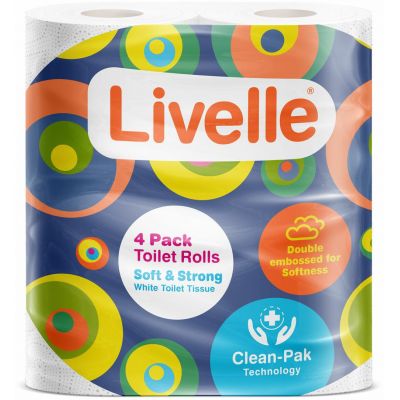 LIVELLE TOILET TISSUE 10X4S - Bulkbox Wholesale