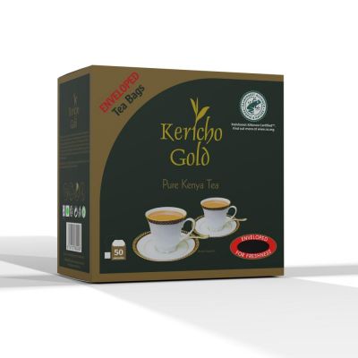 KERICHO GOLD ENVELOPE TEA BAGS 12X   50'S - Bulkbox Wholesale