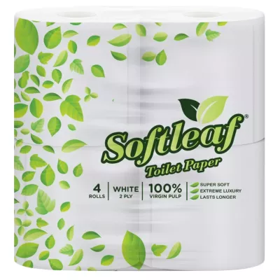 SOFTLEAF TISSUE ROLLS  10X4S - Bulkbox Wholesale