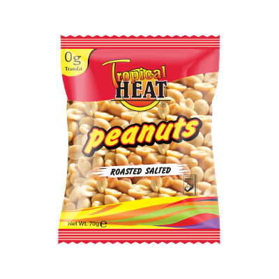 TROPICAL HEAT ROASTED SALTED PEANUTS 6X200G - Bulkbox Wholesale